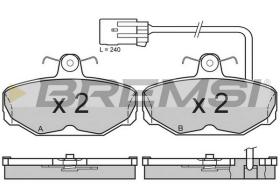 BREMSI BP2591 - B. PADS FORD