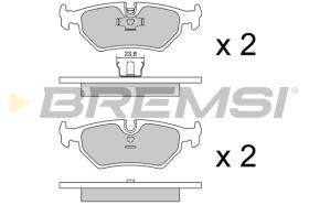 BREMSI BP2599 - B. PADS JAGUAR, DAIMLER