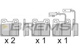 BREMSI BP2607 - B. PADS ALFA ROMEO