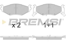 BREMSI BP2629 - B. PADS DODGE, CHRYSLER