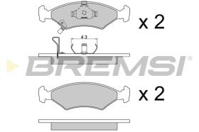 BREMSI BP2647 - B. PADS KIA