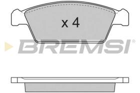 BREMSI BP2668 - B. PADS SUZUKI, DAEWOO