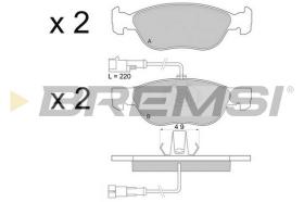 BREMSI BP2677 - B. PADS ALFA ROMEO