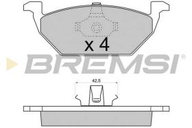 BREMSI BP2712 - 0