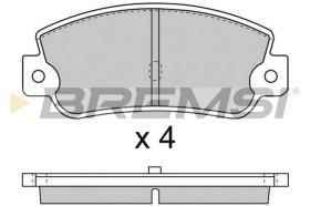 BREMSI BP2714 - B. PADS FIAT, ALFA ROMEO, LANCIA
