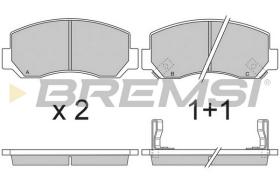 BREMSI BP2727 - B. PADS ASIA MOTORS ROCKSTAR MAZDA E SER