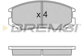 BREMSI BP2732 - B. PADS OPEL, MITSUBISHI, DAIHATSU