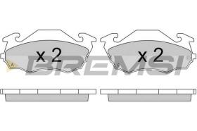 BREMSI BP2738 - B. PADS SUBARU