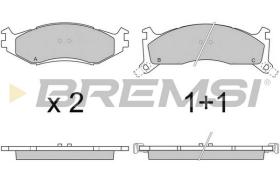 BREMSI BP2739 - B. PADS PLYMOUTH, CHRYSLER