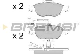 BREMSI BP2746 - B. PADS FIAT, ALFA ROMEO, LANCIA