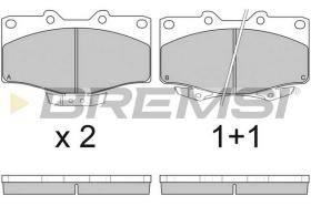 BREMSI BP2748 - B. PADS TOYOTA