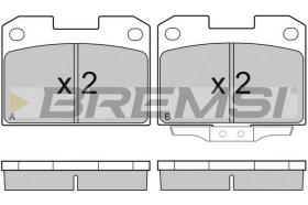 BREMSI BP2755 - B. PADS MITSUBISHI