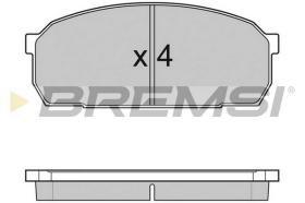 BREMSI BP2756 - B. PADS MAZDA