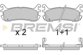 BREMSI BP2759 - B. PADS MAZDA