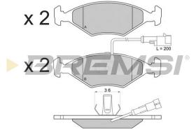 BREMSI BP2776 - B. PADS FIAT, APRILIA MOTORCYCLES