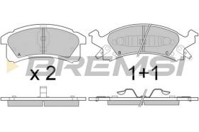 BREMSI BP2779 - B. PADS CHEVROLET, BUICK