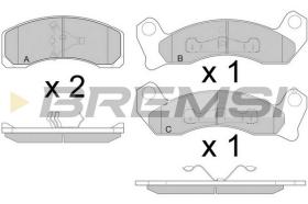 BREMSI BP2780 - B. PADS FORD USA