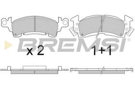 BREMSI BP2781 - B. PADS CADILLAC, BUICK, PONTIAC, JEEP