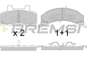 BREMSI BP2785 - B. PADS CADILLAC, BUICK, PONTIAC