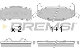 BREMSI BP2787 - B. PADS CHEVROLET, BUICK, LOTUS
