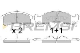 BREMSI BP2789 - B. PADS CADILLAC, BUICK, PONTIAC