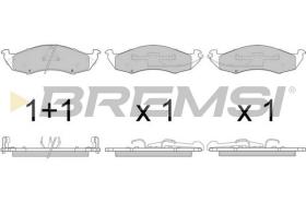BREMSI BP2791 - B. PADS NISSAN
