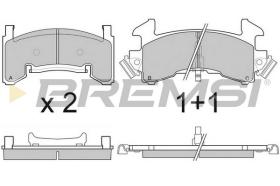 BREMSI BP2796 - B. PADS CADILLAC, BUICK, PONTIAC, GMC