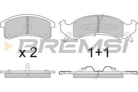 BREMSI BP2799 - B. PADS CADILLAC, BUICK, PONTIAC
