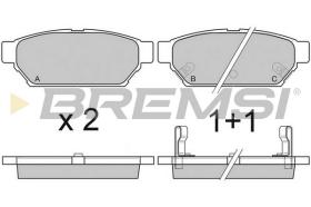 BREMSI BP2800 - B. PADS PROTON, MITSUBISHI