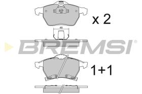 BREMSI BP2813 - B. PADS OPEL, SAAB
