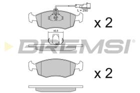 BREMSI BP2817 - B. PADS FIAT