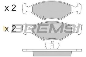 BREMSI BP2822 - B. PADS FIAT