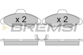 BREMSI BP2827 - B. PADS FORD