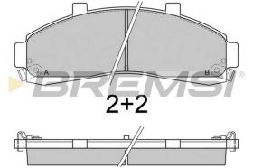 BREMSI BP2829 - B. PADS MAZDA, FORD USA