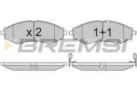 BREMSI BP2834 - B. PADS DAEWOO, CHEVROLET