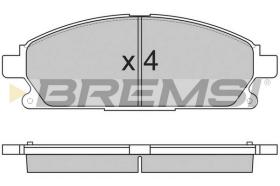 BREMSI BP2857 - B. PADS NISSAN, INFINITI