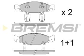 BREMSI BP2865 - 0