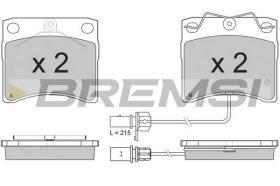 BREMSI BP2869 - B. PADS VW