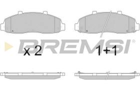 BREMSI BP2877 - B. PADS FORD USA