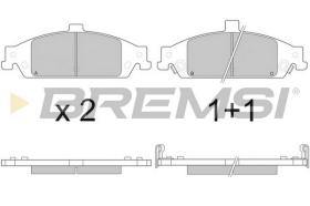 BREMSI BP2882 - B. PADS CHEVROLET