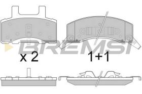 BREMSI BP2885 - B. PADS DODGE, CHEVROLET