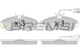 BREMSI BP2889 - B. PADS FIAT, PEUGEOT, CITROEN