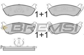 BREMSI BP2892 - B. PADS MERCEDES-BENZ