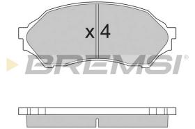 BREMSI BP2895 - B. PADS MAZDA