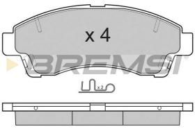 BREMSI BP2903 - B. PADS MAZDA