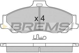 BREMSI BP2905 - B. PADS FORD, MAZDA