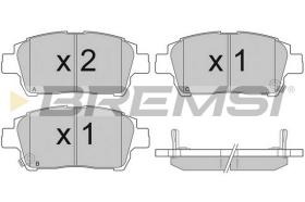 BREMSI BP2931 - B. PADS TOYOTA