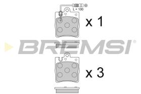 BREMSI BP2936 - 0