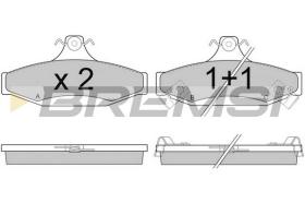 BREMSI BP2956 - B. PADS SSANGYONG, DAEWOO