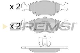 BREMSI BP2959 - B. PADS FIAT